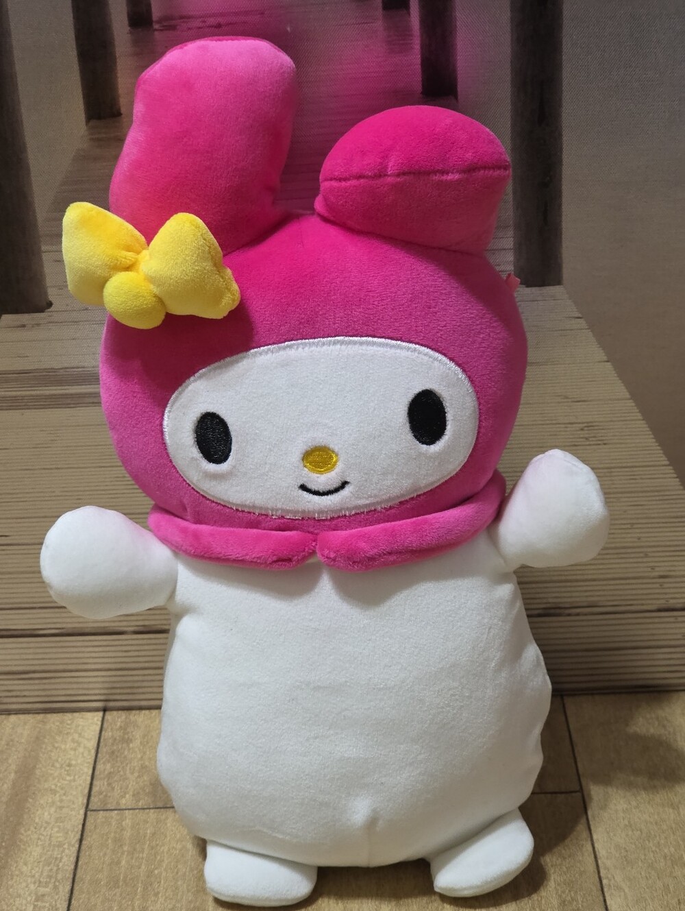Sanrio Squishmallows Pink and Yellow My Melody Hugmees Jazwares Plush Toy